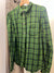 Essential Antwerp Green check Flannel shirt size small