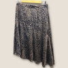 Reiss brown animal skirt size 14