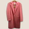 Sandro single button pink wool coat size Small