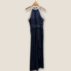 John Charles navy pearl beadedjumpsuit 8