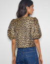 Monsoon leopard puff sleeve top 12