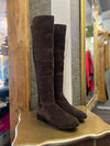 Clarks long brown suede boots size 39