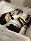 Jimmy choo black sandals 4/37