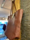 Whistles tan/ oak leather tote