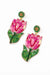 My Doris Pink Tulip Earrings