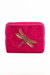 My Doris Pink Dragonfly Medium Pouch/Make up Bag