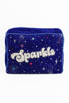 My Doris Large Royal blue Sparkle pouch