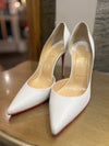 Louboutin White leather heels 39.5