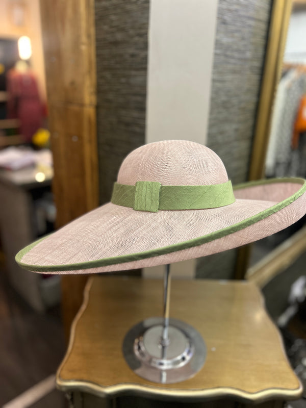 Pink & green special occasion Hat