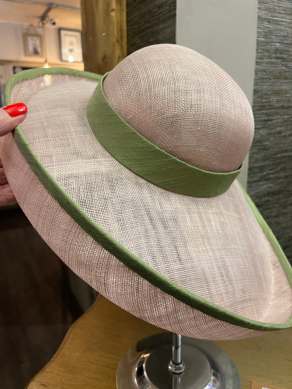 Pink & green special occasion Hat