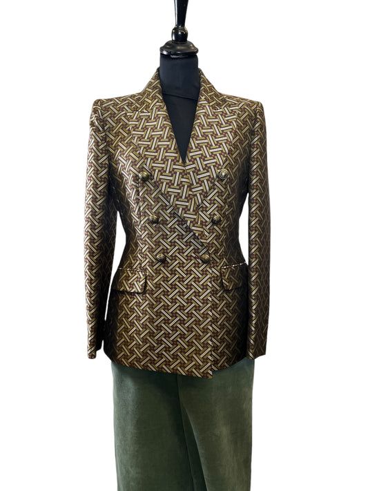 Zara Green/brown blazer size Small