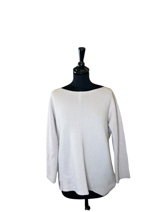 Le Tricot Perugia cream cashmere mix knit size small