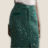 Karen Millen Green sequinned skirt size