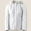 Lakeland white leather jacket size 14