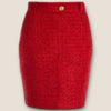 Holland Cooper Regency Boucle Red skirt size 8