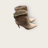 Reiss pale beige soft suede boots size 7