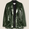 M&S Green sequinned jacket size 8