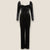 Nadine Merabi black velvet jumpsuit S/M