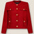 Holland Cooper Chelsea Jacket Red Boucle size 8