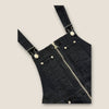 Alex Chung wash black denim dungarees / overalls 6/8