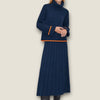 ME&EM jumper & skirt navy & orange knitted set small