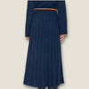 ME&EM jumper & skirt navy & orange knitted set small