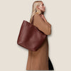 Whistles tan/ oak leather tote