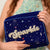 My Doris Large Royal blue Sparkle pouch