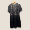 Oasis black lace top dress size 12