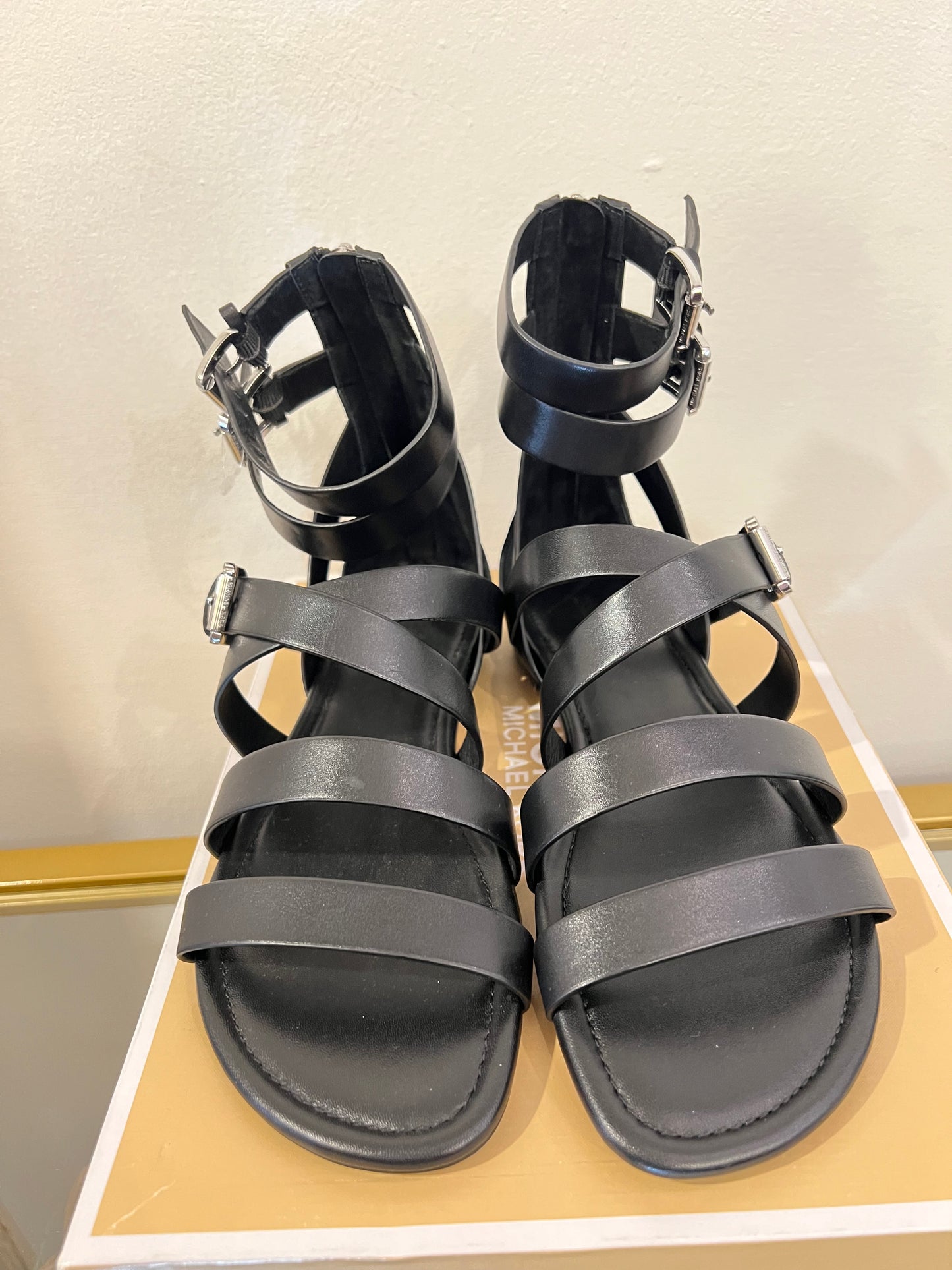 MK  Jocelyn Black sandals 7.5