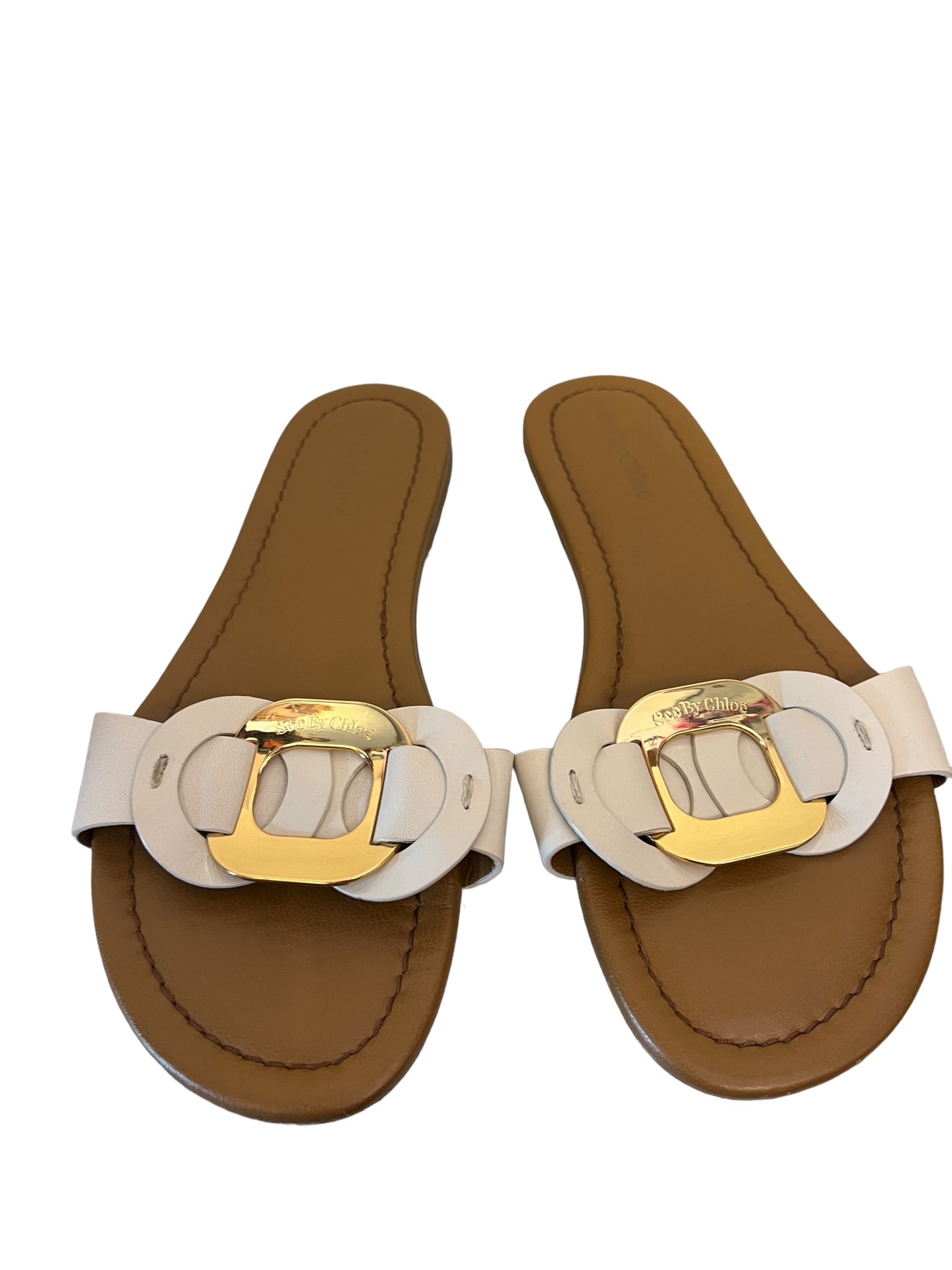 See by Chloe white sandals 7/40