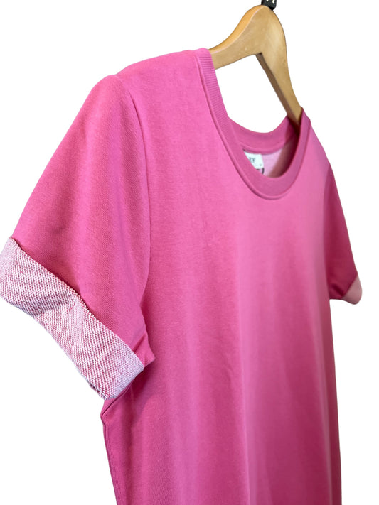 Jdy pink sweat-dress medium