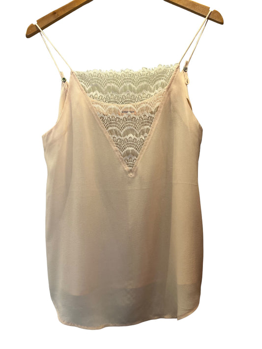 Customade blush lace silk top 1340