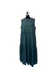 Toast green tiered dress 18